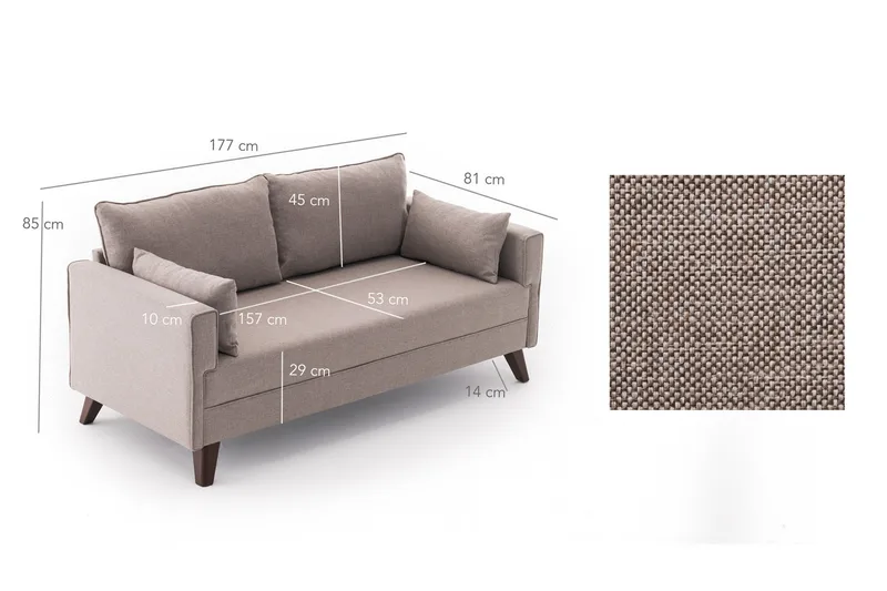 Antigua Sofa 2-seter - Møbler - Sofaer - 2 seter sofa