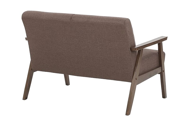 Asnes 2-seter Sofa i Stoff med Treramme - Brun - Møbler - Sofaer - 2 seter sofa