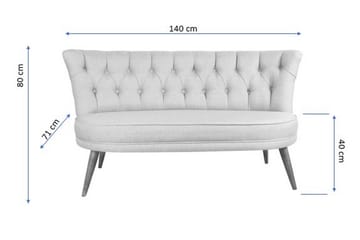 Barnello 2-Seter Sofa - Grå - Møbler - Sofaer - 2 seter sofa