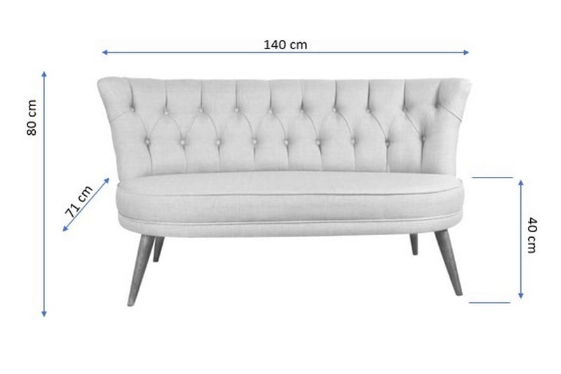 Barnello 2-Seter Sofa - Grønn - Møbler - Sofaer - 2 seter sofa