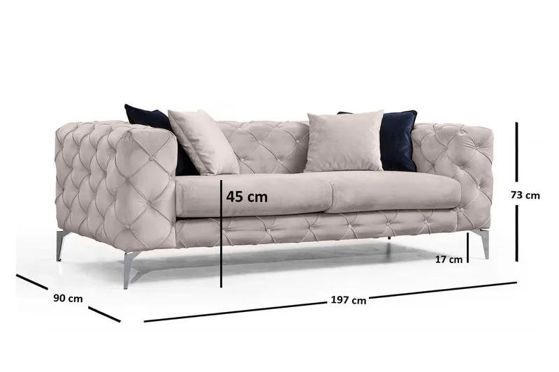 Beachport Sofa 2-seters - Beige - Møbler - Sofaer - 2 seter sofa