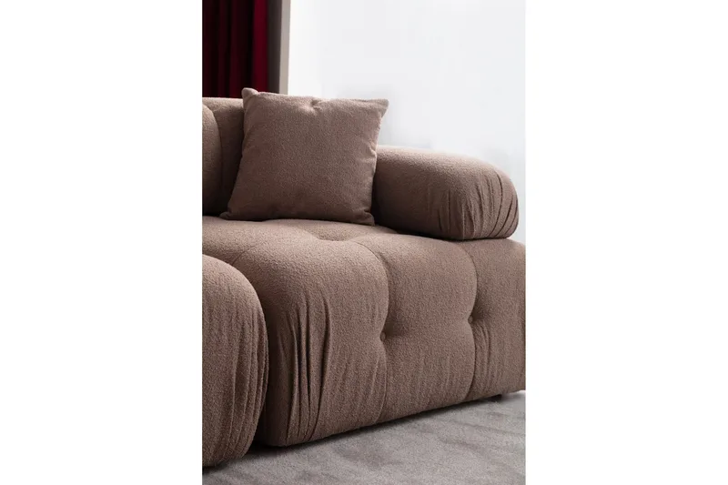 Belgin Boblende Sofa 2-seter - Cappuccino - Møbler - Sofaer - Modulsofaer - Komplett modulsofa