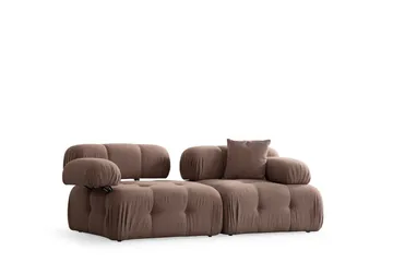 Belgin Boblende Sofa 2-seter - Cappuccino - Møbler - Sofaer - Modulsofaer - Komplett modulsofa