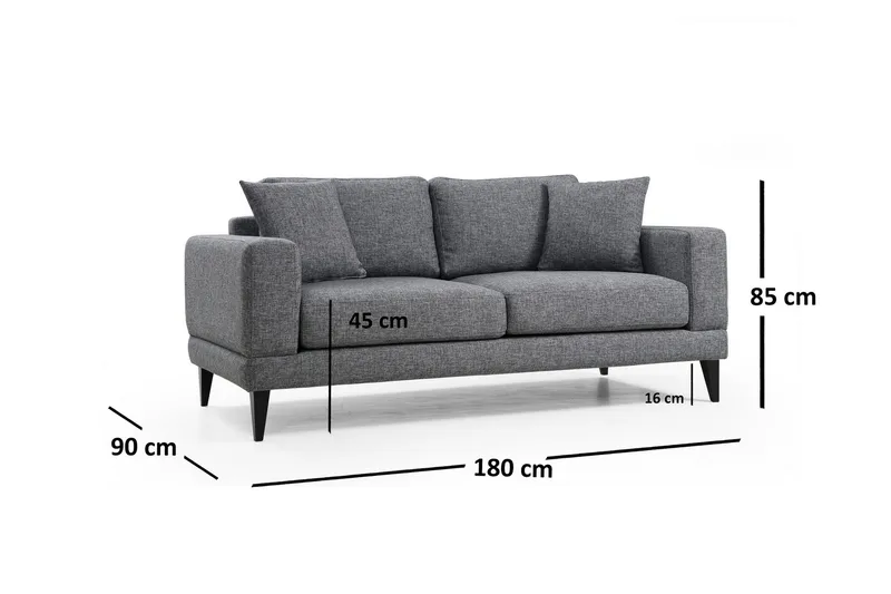 Bitanya 2-Seter Sofa - Grå - Møbler - Sofaer - 2 seter sofa