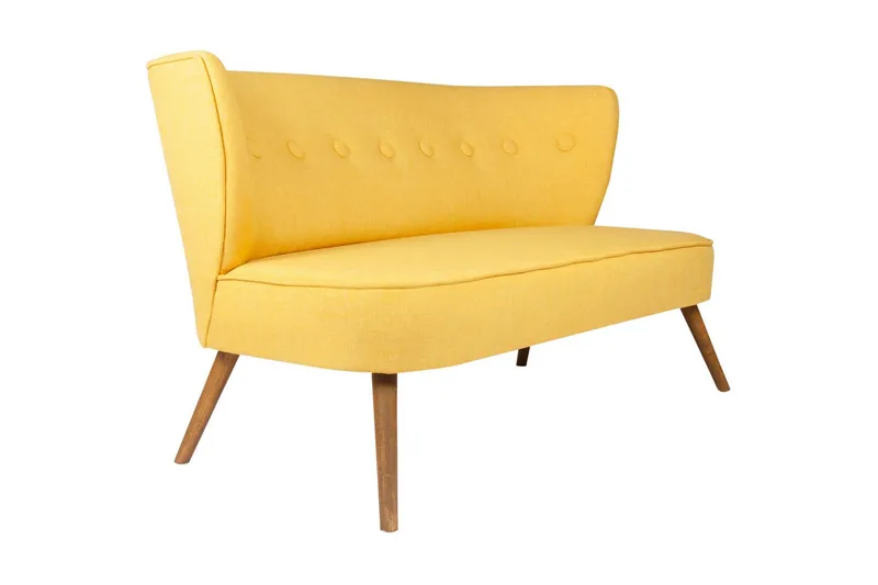 Clivocast 2-Seter Sofa - Gul - Møbler - Sofaer - 2 seter sofa