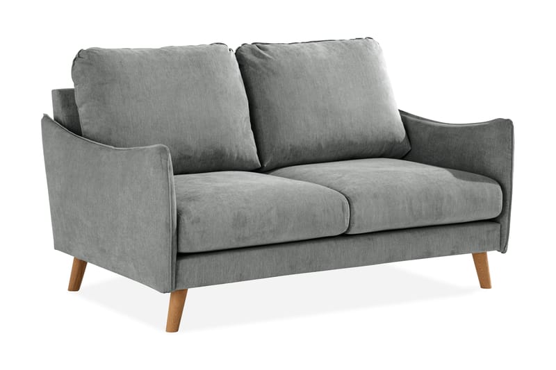 2-seter Sofa Colt Lyx - Grå/Eik - 2 seter sofa