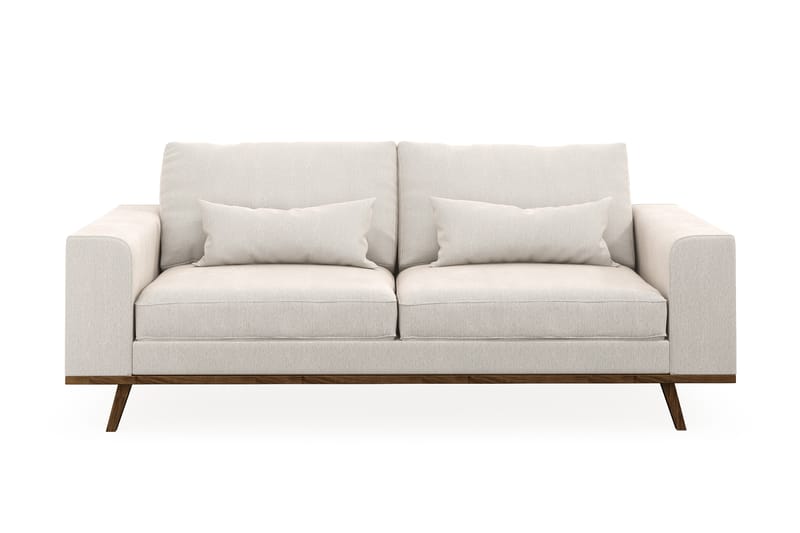 Copenhagen 2-seters Fløyelssofa - Kremhvit - Møbler - Sofaer - 2 seter sofa