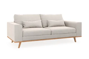 Copenhagen 2-seters Fløyelssofa - Kremhvit - Møbler - Sofaer - 2 seter sofa