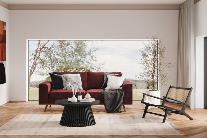 Copenhagen 2-seters Fløyelssofa - Lilla - Møbler - Sofaer - 2 seter sofa