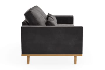Copenhagen 2-seters Fløyelssofa - Mørk grå - Møbler - Sofaer - 2 seter sofa