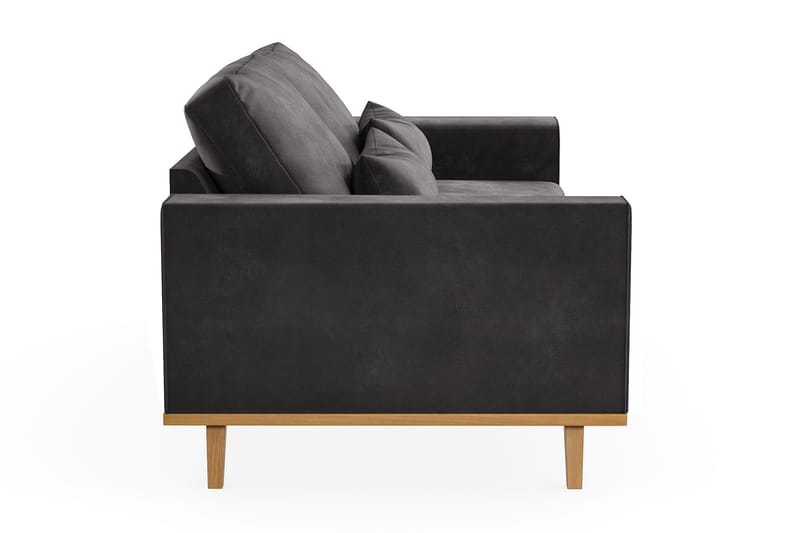 Copenhagen 2-seters Fløyelssofa - Mørk grå - Møbler - Sofaer - 2 seter sofa