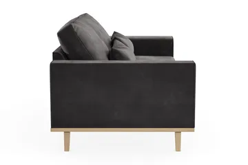 Copenhagen 2-seters Fløyelssofa - Mørk grå - Møbler - Sofaer - 2 seter sofa