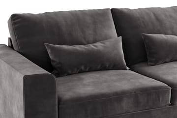 Copenhagen 2-seters Fløyelssofa - Mørk grå - Møbler - Sofaer - 2 seter sofa