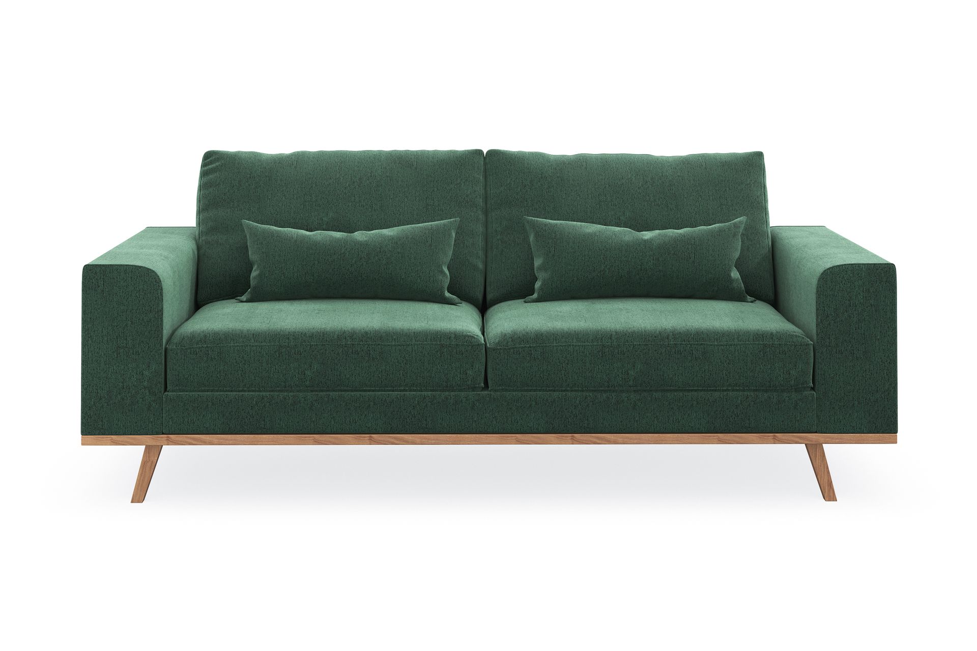 Copenhagen 2-seters Fløyelssofa - Mørk grønn - Møbler - Sofaer - 2 seter sofa