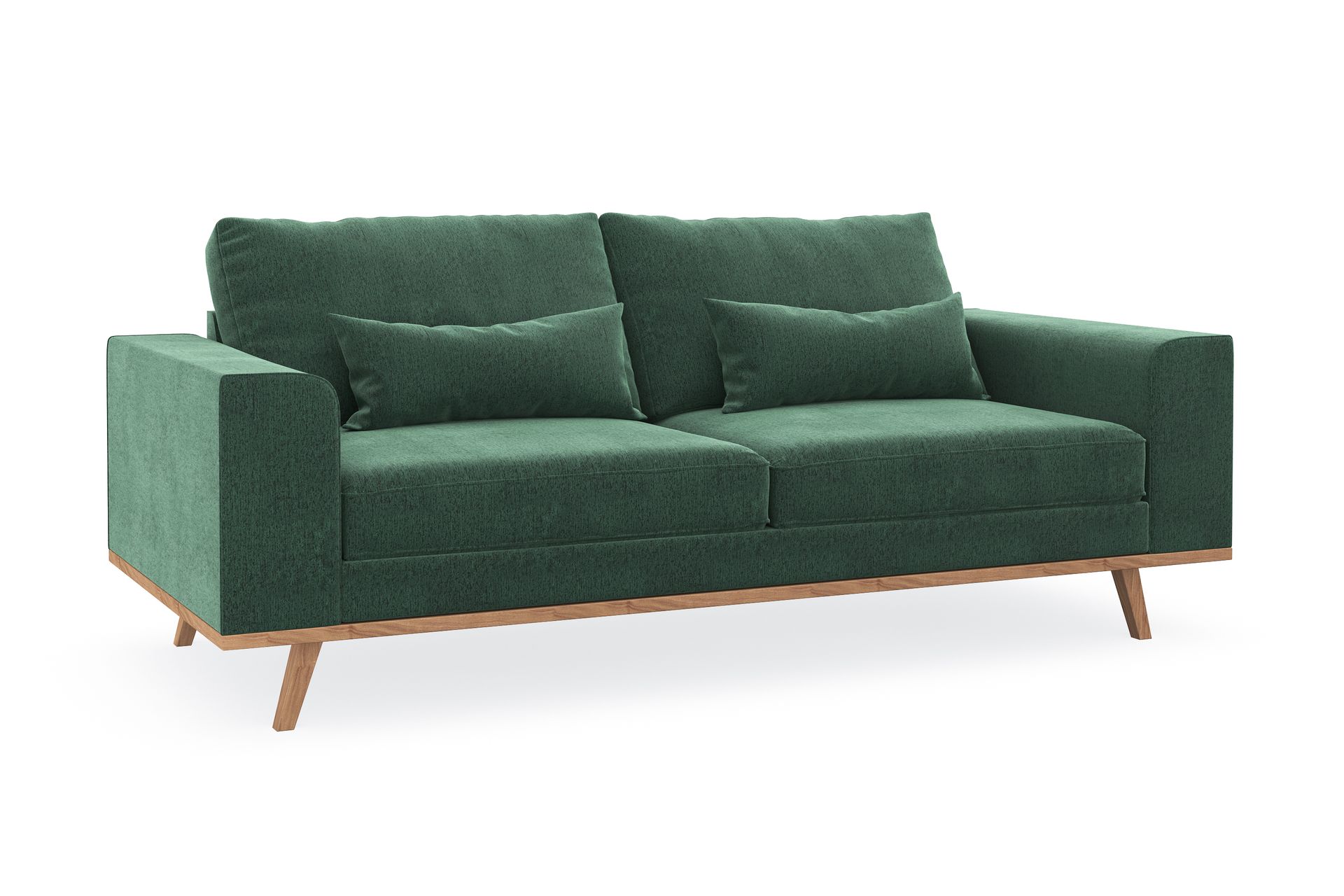Copenhagen 2-seters Fløyelssofa - Mørk grønn - Møbler - Sofaer - 2 seter sofa