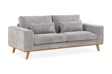 Copenhagen 2-seters Manchestersofa - Lys grå - Møbler - Sofaer - 2 seter sofa