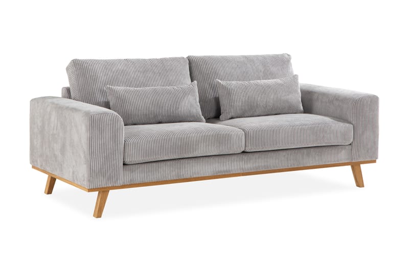 Copenhagen 2-seters Manchestersofa - Lys grå - Møbler - Sofaer - 2 seter sofa