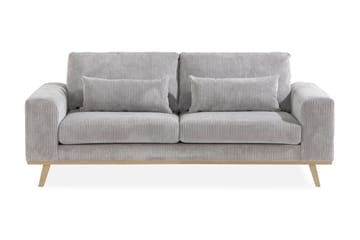 Copenhagen 2-seters Manchestersofa - Lys grå - Møbler - Sofaer - 2 seter sofa
