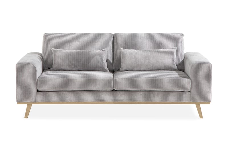 Copenhagen 2-seters Manchestersofa - Lys grå - Møbler - Sofaer - 2 seter sofa