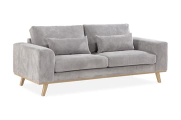Copenhagen 2-seters Manchestersofa - Lys grå - Møbler - Sofaer - 2 seter sofa