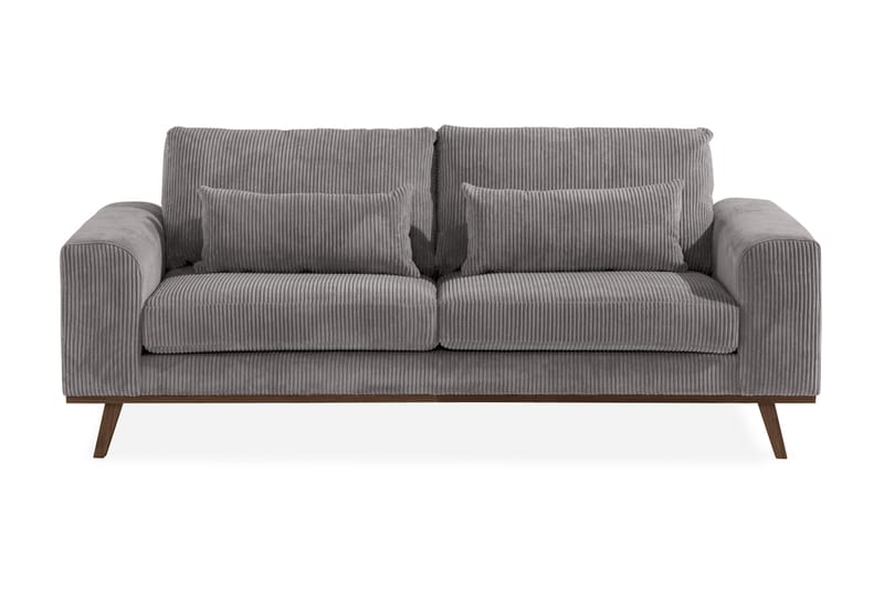 Copenhagen 2-seters Manchestersofa, Mørk grå