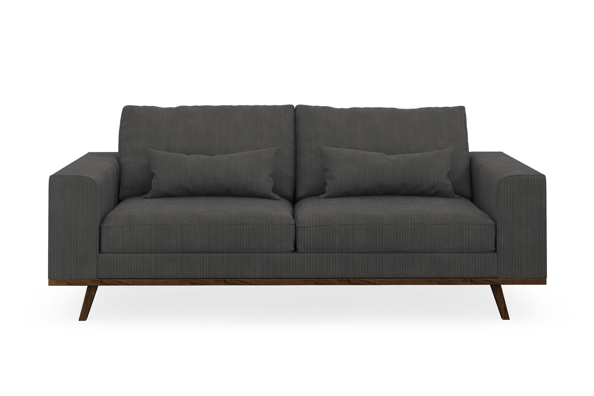 Copenhagen 2-seters Manchestersofa - Mørk grå - Møbler - Sofaer - 2 seter sofa