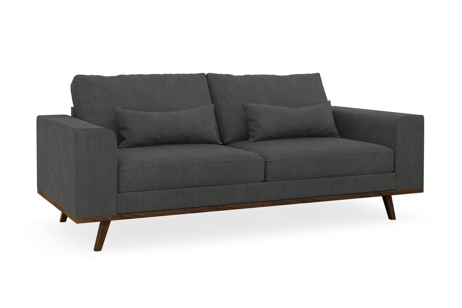 Copenhagen 2-seters Manchestersofa - Mørk grå - Møbler - Sofaer - 2 seter sofa