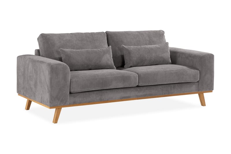Copenhagen 2-seters Manchestersofa - Mørk grå - Møbler - Sofaer - 2 seter sofa