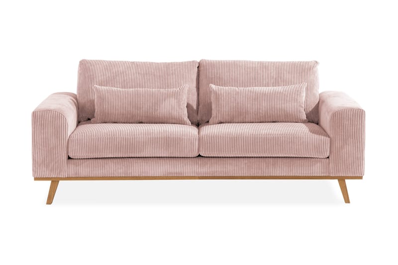 Copenhagen 2-seters Manchestersofa, Rosa