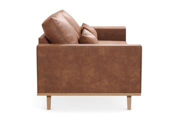 Copenhagen 2-seters Sofa i Kunstlær - Brun - Møbler - Sofaer - 2 seter sofa