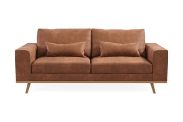 Copenhagen 2-seters Sofa i Kunstlær - Brun - Møbler - Sofaer - 2 seter sofa