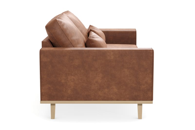 Copenhagen 2-seters Sofa i Kunstlær - Brun - Møbler - Sofaer - 2 seter sofa
