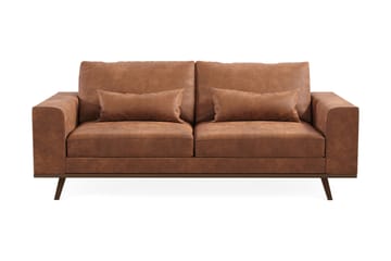 Copenhagen 2-seters Sofa i Kunstlær - Brun - Møbler - Sofaer - 2 seter sofa