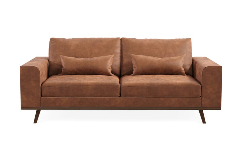 Copenhagen 2-seters Sofa i Kunstlær - Brun - Møbler - Sofaer - 2 seter sofa