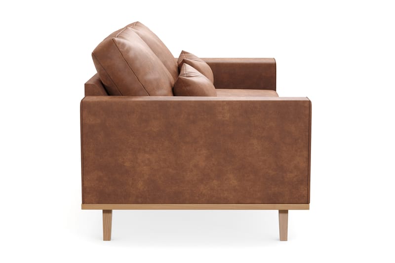 Copenhagen 2-seters Sofa i Kunstlær - Brun - Møbler - Sofaer - 2 seter sofa