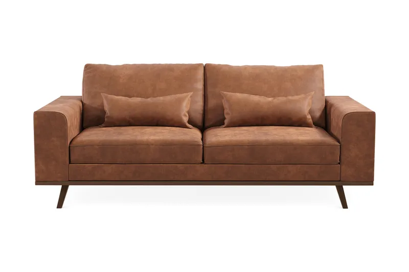 Copenhagen 2-seters Sofa i Kunstlær, Brun