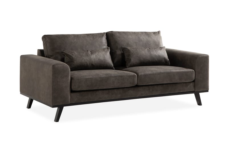 Copenhagen 2-seters Sofa i Kunstlær - Mørk grå - Møbler - Sofaer - 2 seter sofa