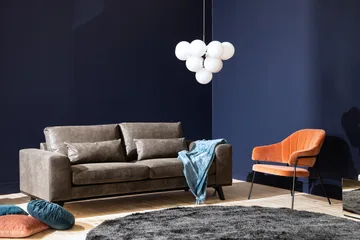 Copenhagen 2-seters Sofa i Kunstlær - Mørk grå - Møbler - Sofaer - 2 seter sofa