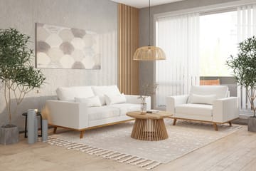 Copenhagen 2-seters Stoffsofa - Hvit - Møbler - Sofaer - 2 seter sofa
