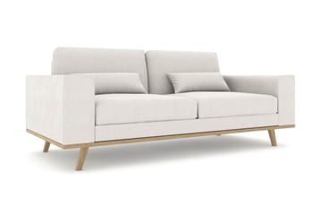Copenhagen 2-seters Stoffsofa - Lys grå - Møbler - Sofaer - 2 seter sofa