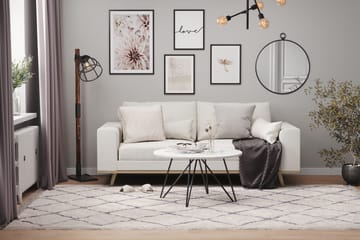 Copenhagen 2-seters Stoffsofa - Lys grå - Møbler - Sofaer - 2 seter sofa