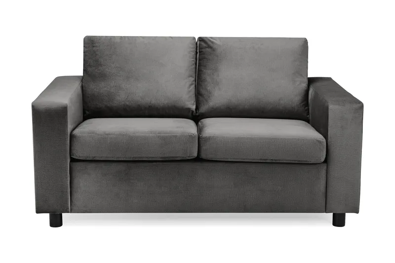 Crazy 2-seters Fløyelssofa, Mørk grå