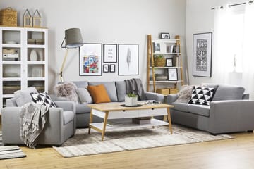 Crazy 2-seters Stoffsofa - Grå - Møbler - Sofaer - 2 seter sofa