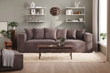 Cubo 2-seters Høyremodul i Fløyel - Antrasitt - Møbler - Sofaer - Modulsofaer - Øvrige moduler til modulsofa