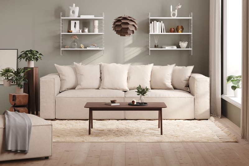 Cubo 2-seters Høyremodul i Stoff 120 cm bred - Beige - Møbler - Sofaer - 2 seter sofa
