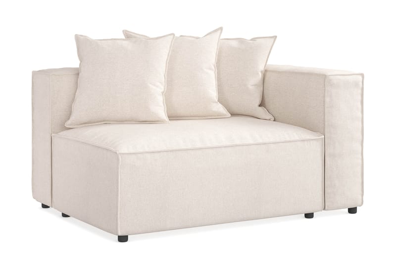 Cubo 2-seters Høyremodul i Stoff 120 cm bred - Beige - Møbler - Sofaer - Modulsofaer - Øvrige moduler til modulsofa