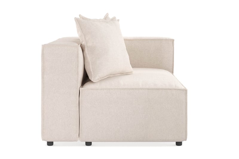 Cubo 2-seters Høyremodul i Stoff 120 cm bred - Beige - Møbler - Sofaer - Modulsofaer - Øvrige moduler til modulsofa