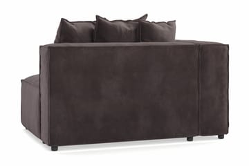 Cubo 2-seters Venstremodul i Fløyel - Antrasitt - Møbler - Sofaer - Modulsofaer - Øvrige moduler til modulsofa