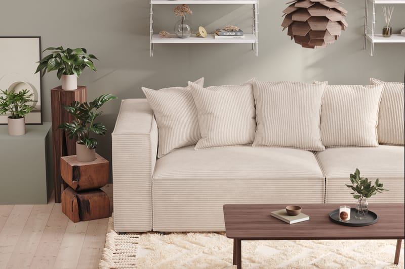 Cubo 2-seters Venstremodul i Manchester 120 cm bred - Beige - Møbler - Sofaer - 2 seter sofa