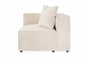 Cubo 2-seters Venstremodul i Manchester 120 cm bred - Beige - Møbler - Sofaer - Modulsofaer - Øvrige moduler til modulsofa